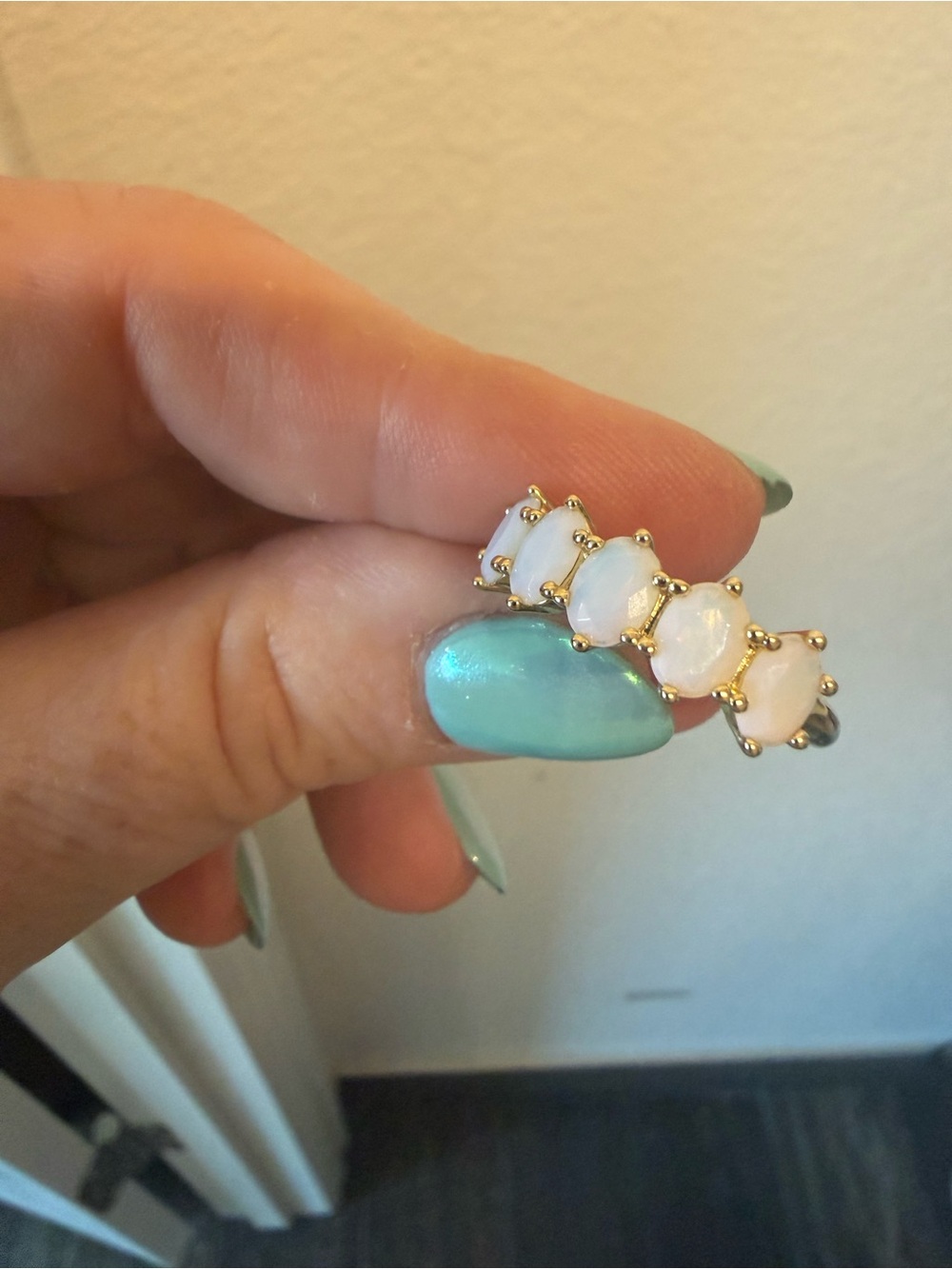 Kendra Scott Gold Five-Opal Teardrop Ring
